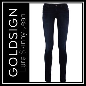 Goldsign Lure Skinny Jeans, Dark Blue Size 25